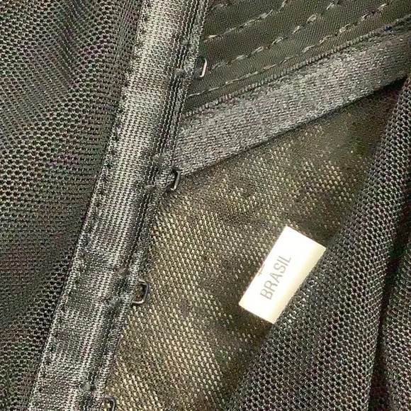 Rosset Mesh & Sequence Underwire Padded Bustier Lingerie W/Straps & Thong - Picture 7 of 9